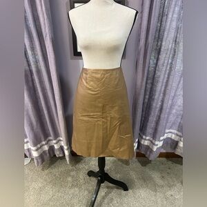 Vintage Venezia Metallic Leather Skirt